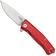 Afbeelding voor LionSteel Myto MT01A RS Red Aluminium, Satin zakmes, Molletta design