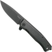 LionSteel Myto MT01B-BW Full Black coltello da tasca, Molletta design