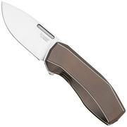 LionSteel N.ONE N1-BR Frame Lock, Magnacut, Bronze Titanium, Taschenmesser