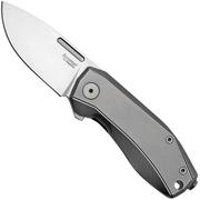 Nóż składany LionSteel Nano NA01-GY Frame Lock, Magnacut, Grey Titanium