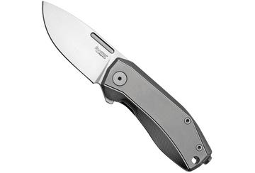 LionSteel Nano NA01-GY Frame Lock, Magnacut, Grey Titanium, Taschenmesser