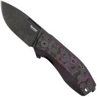 Immagine per LionSteel Nano NA01-PH CPM MagnaCut, Old Black Purple Haze FatCarbon coltello da tasca