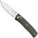 Afbeelding voor LionSteel NiNi NN1 CVG M390 Satin, Full Green Canvas Micarta, zakmes, Gianni Pauletta design
