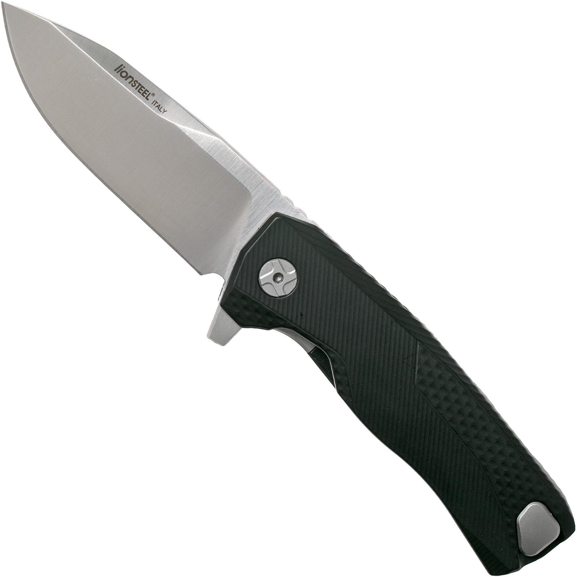 LionSteel ROK Satin Black Aluminium ROK A BS Taschenmesser