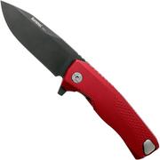 LionSteel ROK Black Red Aluminium ROK A RB coltello da tasca