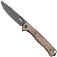 Afbeelding voor LionSteel Skinny Solid SK01A EB Earth Aluminium Natural Canvas Micarta inlay, Blackwashed zakmes, Molletta design
