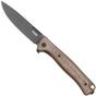 Obraz dla Nóż składany LionSteel Skinny Solid SK01A EB Earth Aluminium Natural Canvas Micarta inlay, Blackwashed, projekt Molletta