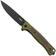 Immagine per LionSteel Skinny Solid SK01A GB Green Aluminium Green Canvas Micarta inlay, Blackwashed coltello da tasca, Molletta design