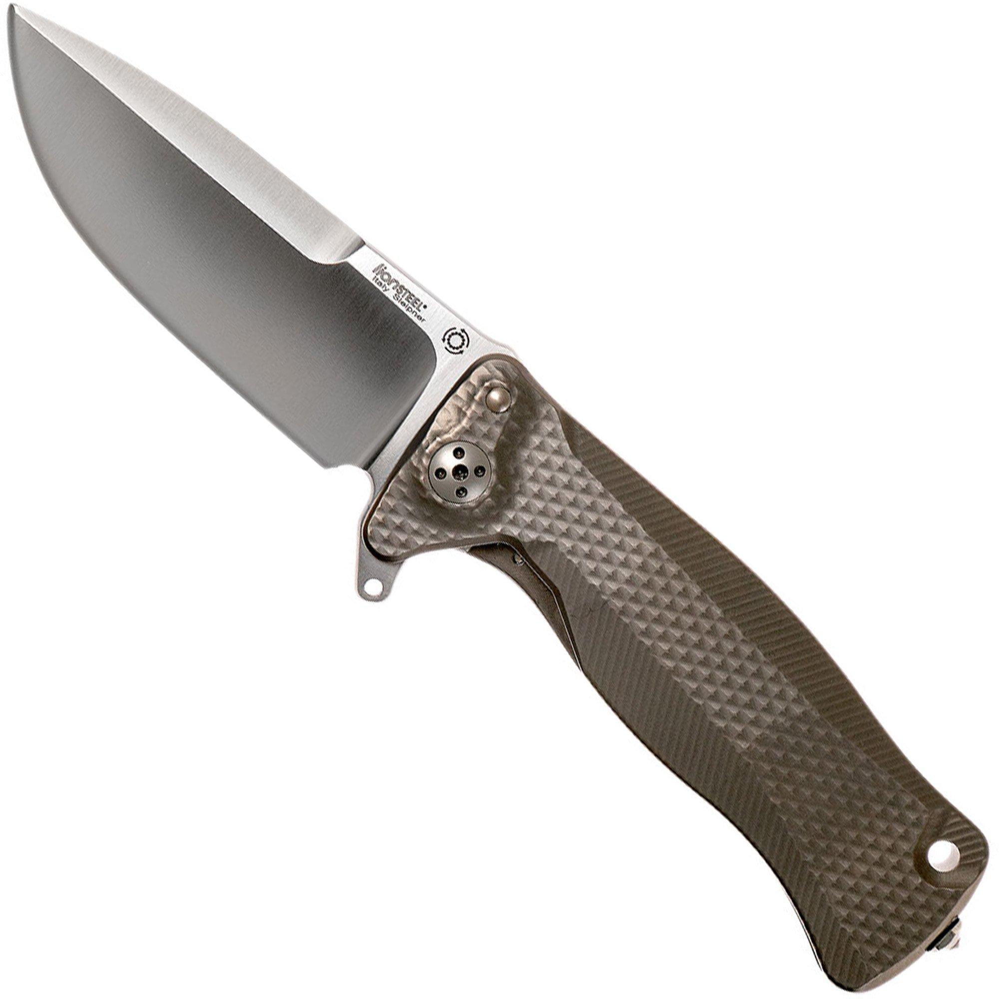Nóż składany LionSteel SR11 Titanium Grey, satin blade, SR11 G