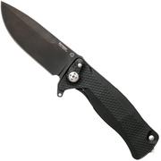 LionSteel SR11 Aluminum Black, black blade, SR11 A BB pocket knife