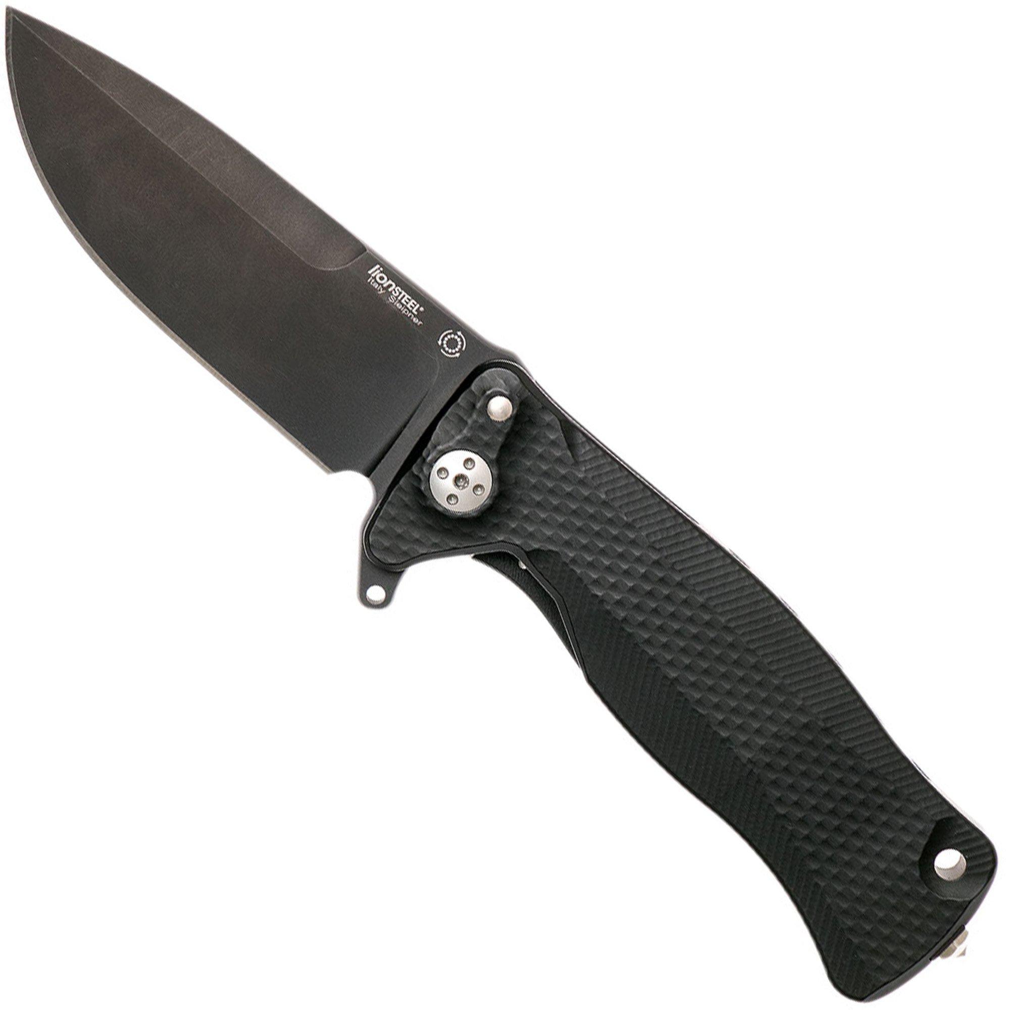 LionSteel SR11 Aluminum Black, black blade, SR11 A BB zakmes