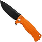 LionSteel SR11 Aluminum Orange, Black blade, SR11 A OB navaja