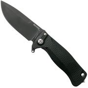 Nóż LionSteel SR22A-BB Black Aluminium, Black Blade