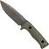 Image for LionSteel T5B-CVG Green Canvas Micarta Black fixed knife