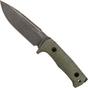 Obraz dla Nóż z głownią stałą LionSteel T5B-CVG Green Canvas Micarta Black