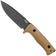 Afbeelding voor LionSteel T5B-CVN Blackwashed Niolox, Natural Canvas Micarta, vaststaand mes