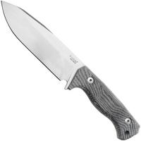 Image pour LionSteel T6 Stonewashed, Black Canvas Micarta T6-CVB couteau fixe