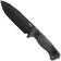 Image for LionSteel T6 Old Black, Black Canvas Micarta T6B-CVB fixed knife
