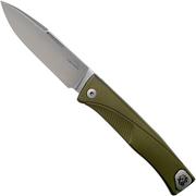 LionSteel Thrill green aluminium integral coltello da tasca slipjoint