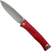 LionSteel Thrill red aluminium integral coltello da tasca slipjoint