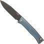 Image for LionSteel Thrill TL-D-BL Damascus, Blue Titanium Integral Slipjoint pocket knife