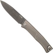 LionSteel Thrill TL-D-GY Damascus, Grau Titan Integral Slipjoint