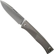 LionSteel Thrill grey titanium integral coltello da tasca slipjoint