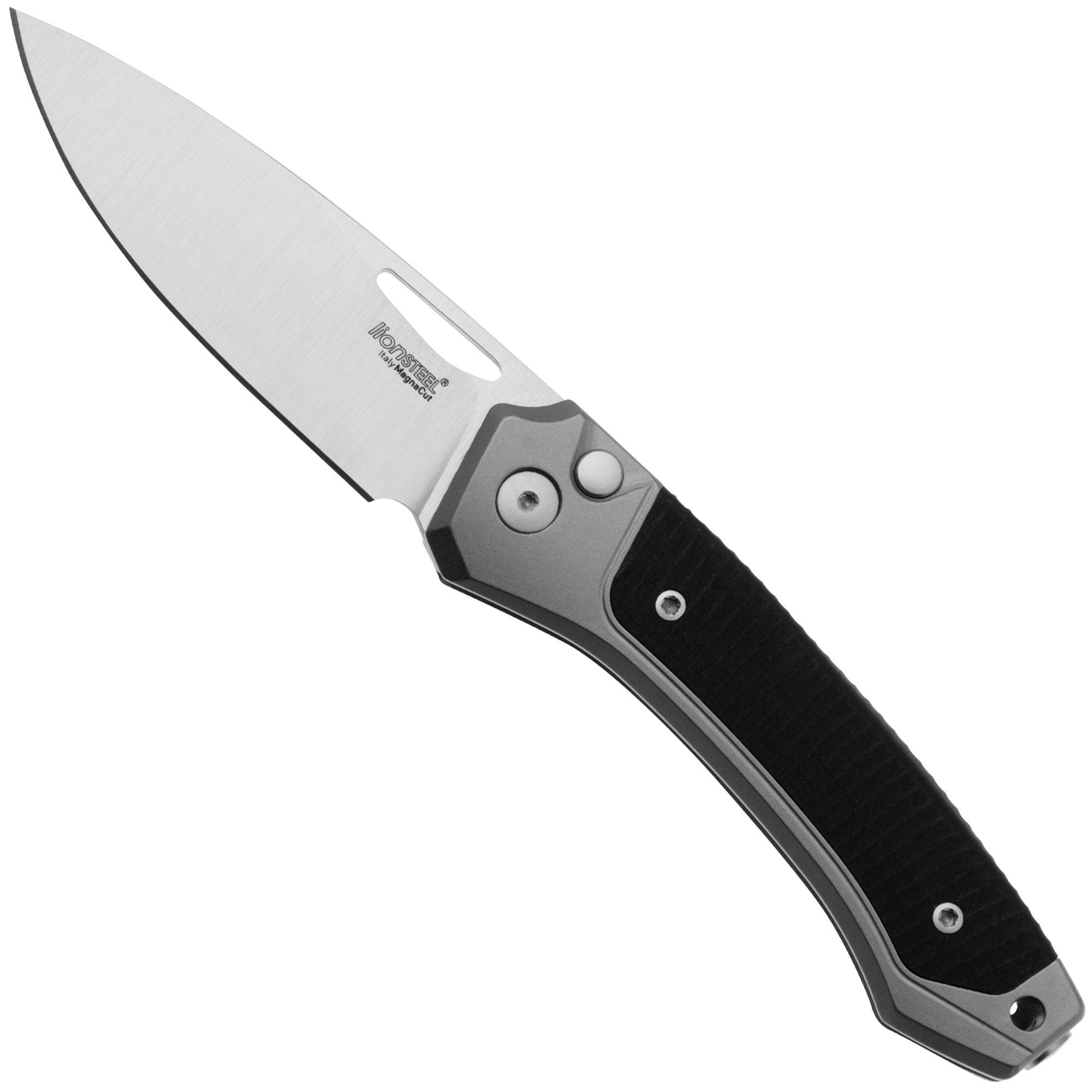 LionSteel Twain TW-GY-GBK Titanium, Black G10, zakmes, Gianni Pauletta design