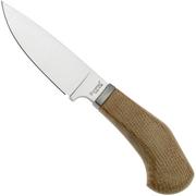 LionSteel Willy WL1-CVN, M390 Droppoint Natural Micarta, vaststaand mes