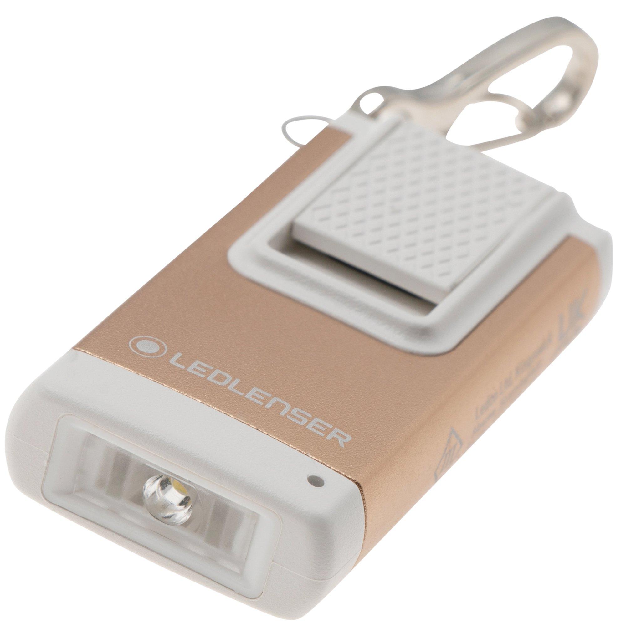 Latarka brelok Ledlenser K4R, ładowana, 120 lumenów, rosé