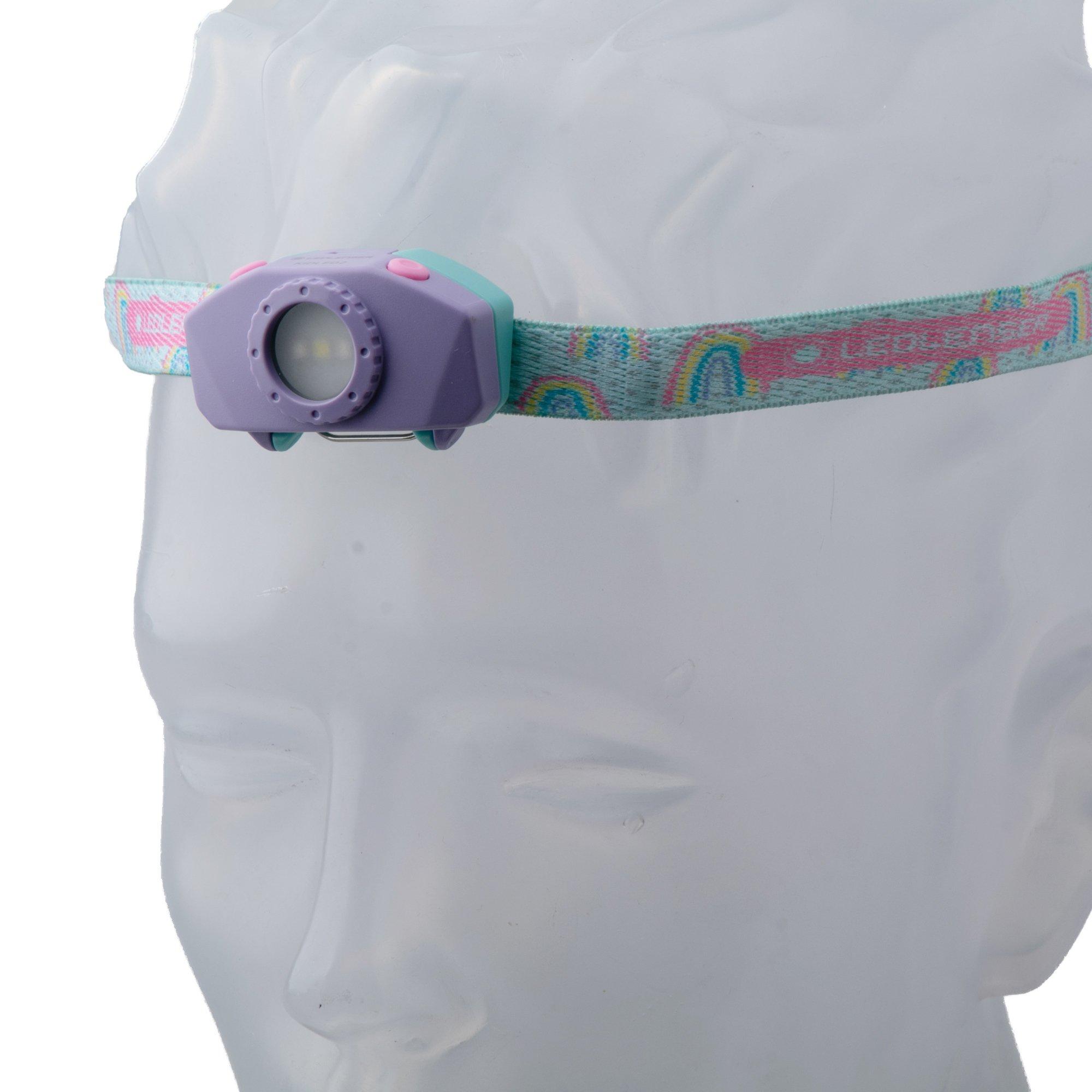 Latarka czołowa dla dzieci Ledlenser KIDLED2 Purple, 40 lumenów