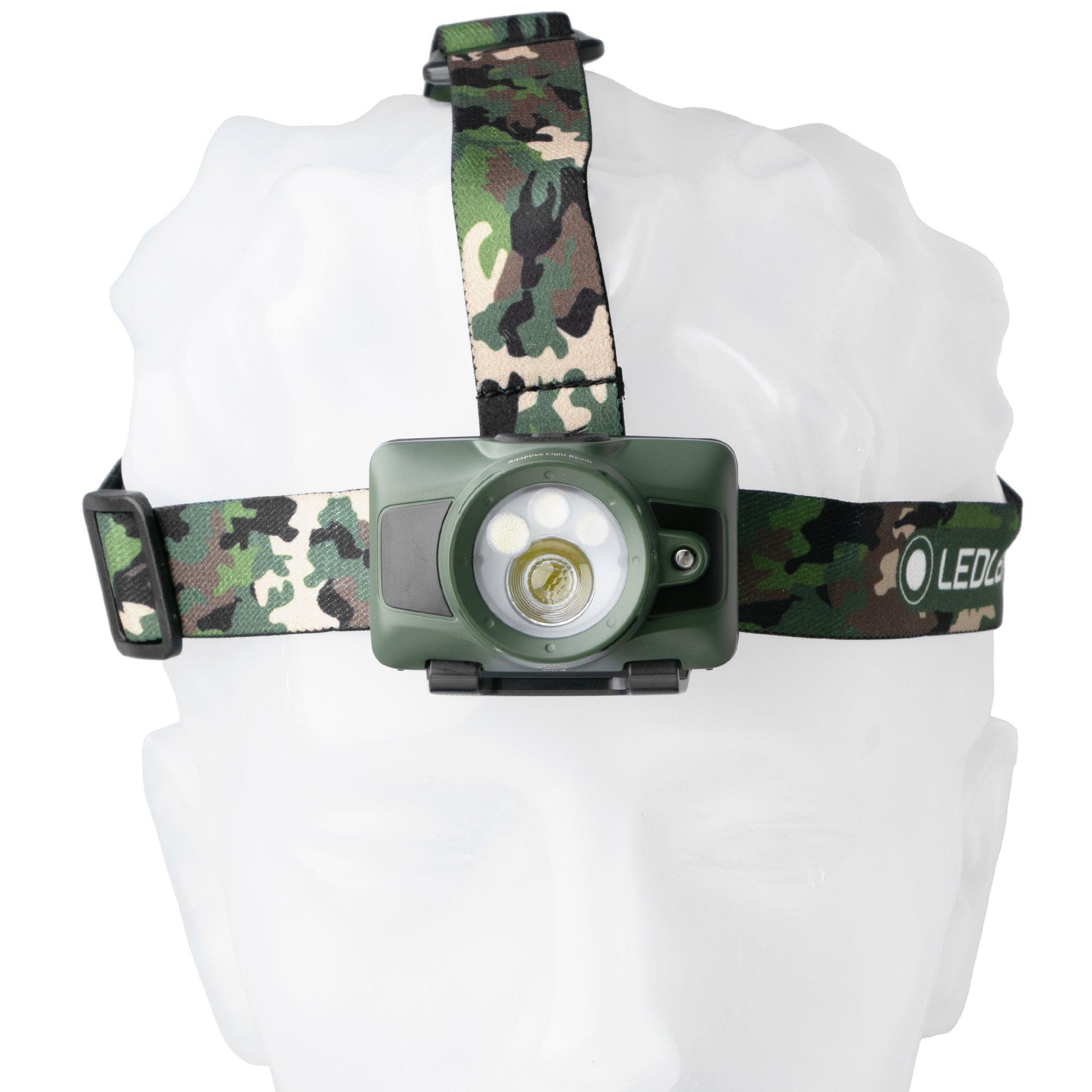 Ledlenser HF6R RGB 503345 Camo, oplaadbare hoofdlamp, 900 lumen