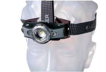 Ledlenser MH11 aufladbare Stirnlampe mit Bluetooth, grau