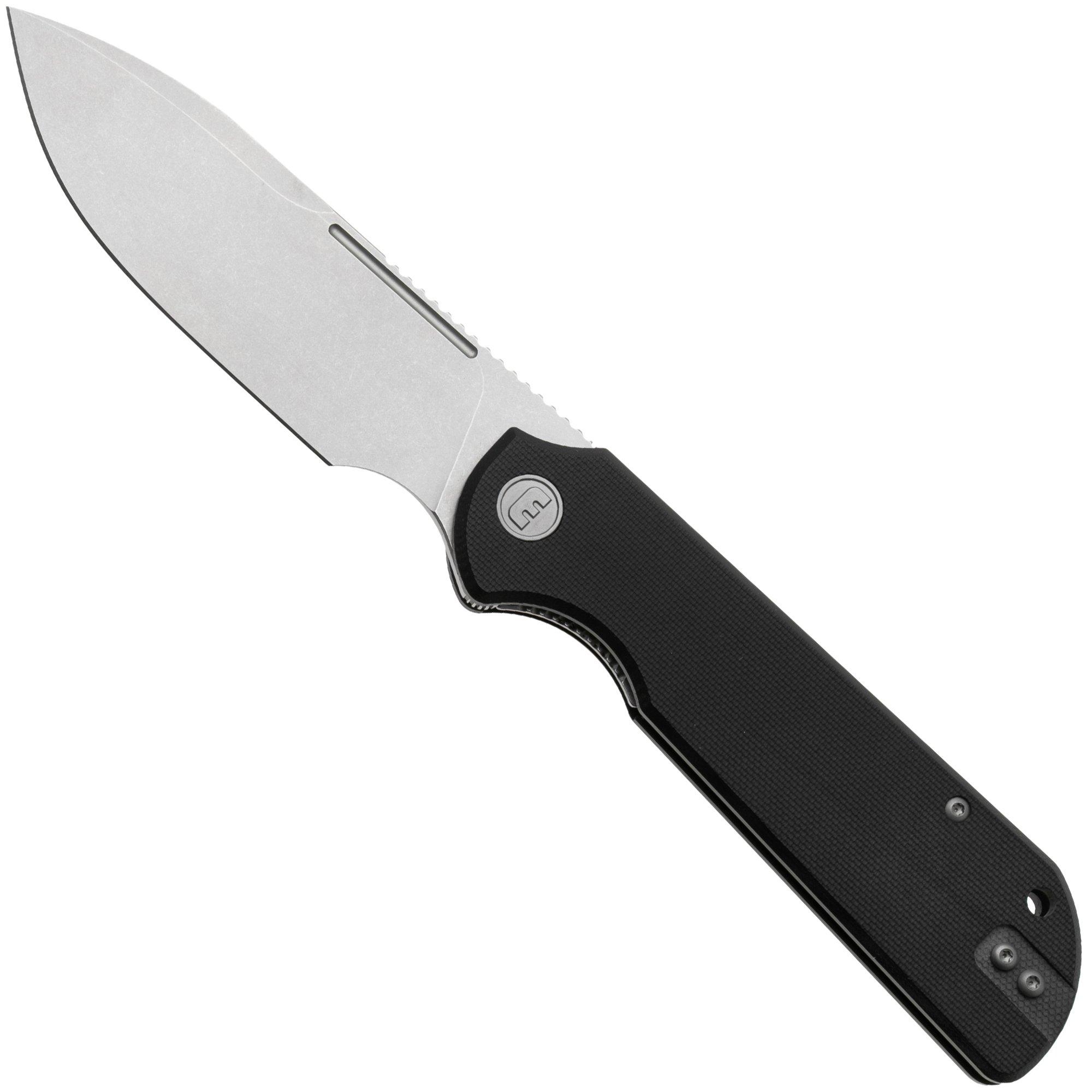 Eutektik Binary BIN-BSW-R Stonewashed 14C28N, Black G10, zakmes