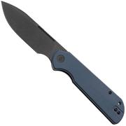 Afbeelding voor Eutektik Binary BIN-DBW-R Blackwashed 14C28N, Blue G10, zakmes