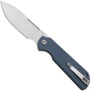Afbeelding voor Eutektik Binary BIN-DSW-L Stonewashed 14C28N, Blue G10, linkshandig zakmes