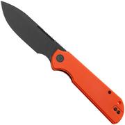 Afbeelding voor Eutektik Binary BIN-OBW-R Blackwashed 14C28N, Orange G10, zakmes