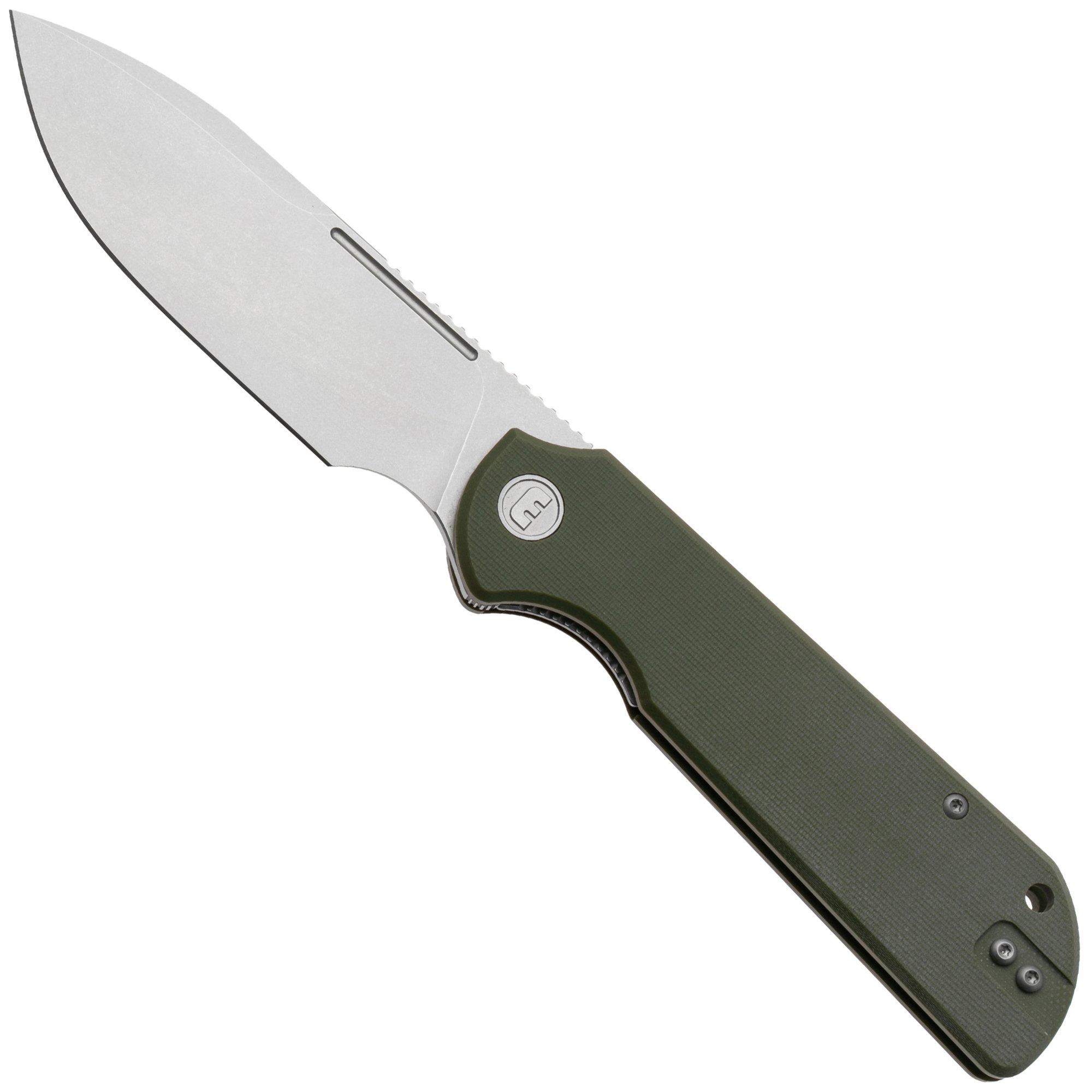 Eutektik Binary BIN-OGSW-R Stonewashed 14C28N, OD Green G10, zakmes
