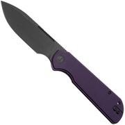 Afbeelding voor Eutektik Binary BIN-PBW-R Blackwashed 14C28N, Purple G10, zakmes