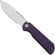 Afbeelding voor Eutektik Binary BIN-PSW-R Stonewashed 14C28N, Purple G10, zakmes