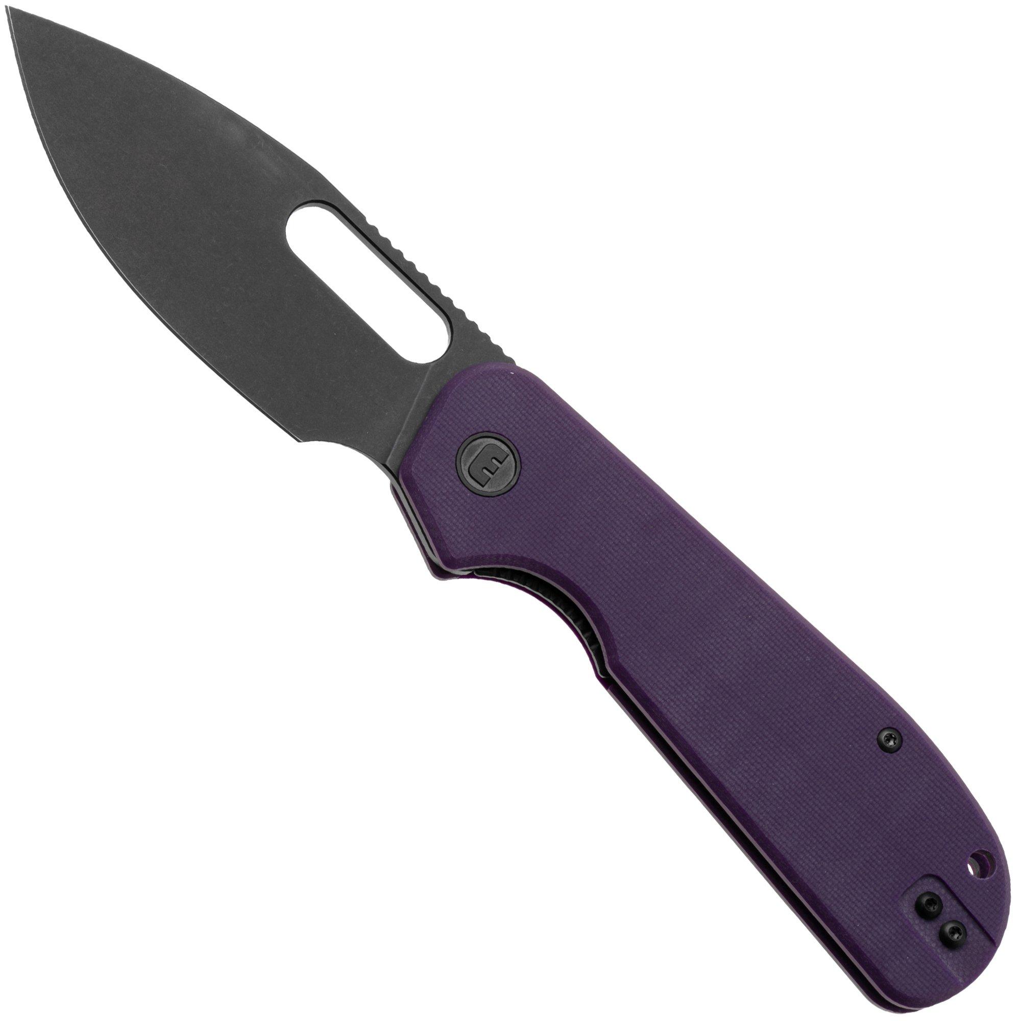 Eutektik EFD EFD-PBW-R Blackwashed 14C28N, Purple G10, zakmes