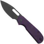 Afbeelding voor Eutektik EFD EFD-PBW-R Blackwashed 14C28N, Purple G10, zakmes