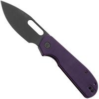 Image pour Eutektik EFD EFD-PBW-R Blackwashed 14C28N, Purple G10, couteau de poche