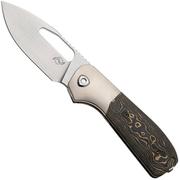 Image pour Liong Mah Field Duty 3.5 Satin S90V, Gold Camo Carbonfiber Titanium, couteau de poche