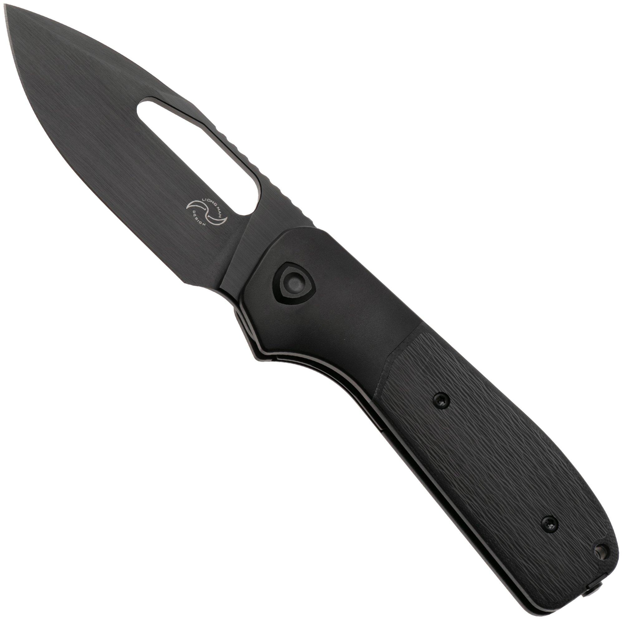 Liong Mah Field Duty 3.5 PVD S90V, Sidecut Carbonfiber Titanium, pocket knife