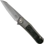 Liong Mah Hawk, Marble Carbon Fibre, pocket knife