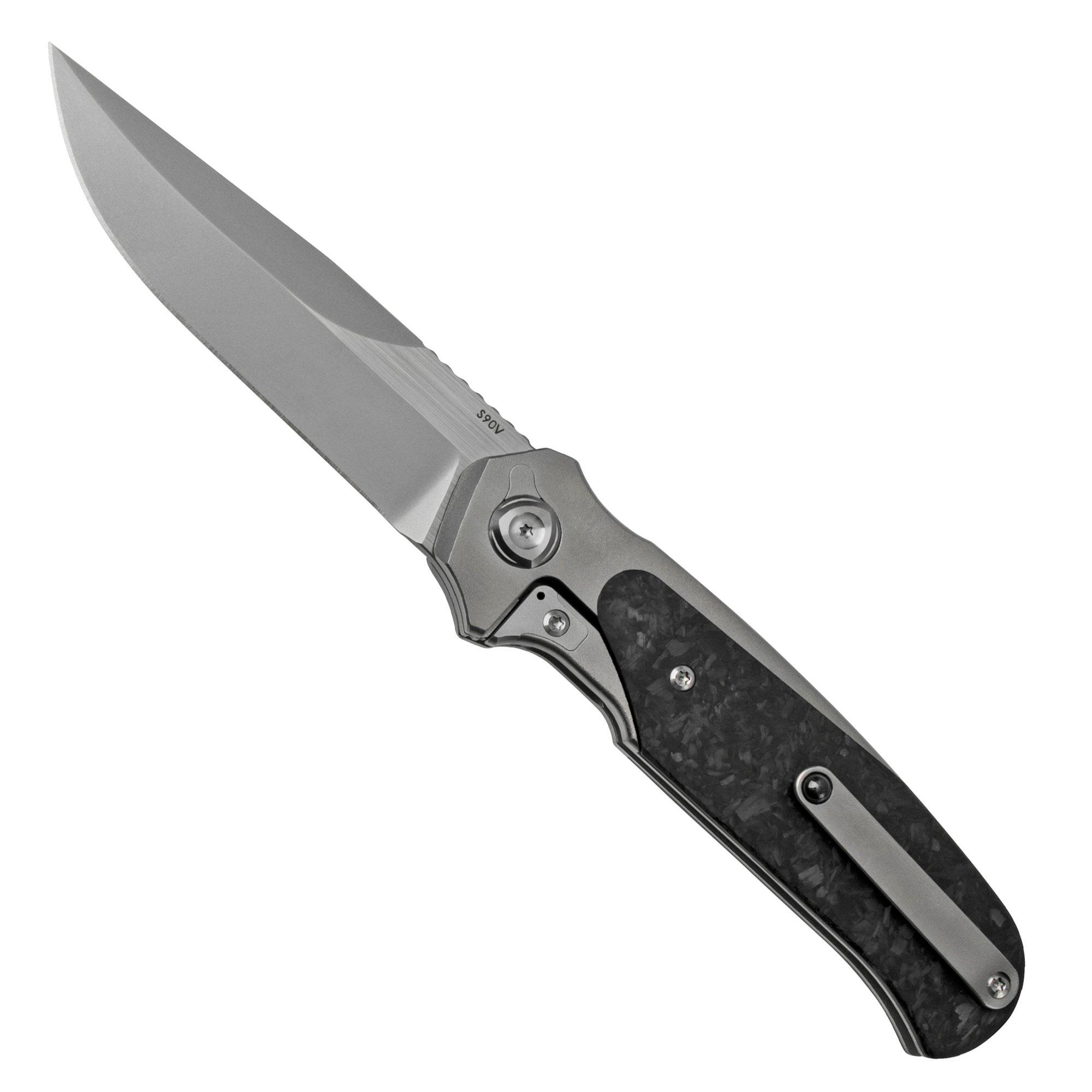 Liong Mah Model 18 M18-CFL Marble Carbon Fiber Lefty zakmes