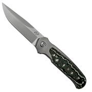 Liong Mah Model 18 M18-FCW Marble Carbon Winter coltello da tasca