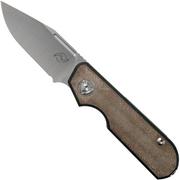 Liong Mah Traveller Clippoint Green Canvas Micarta coltello da tasca