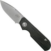 Liong Mah Traveller Spearpoint Carbon fibre coltello da tasca